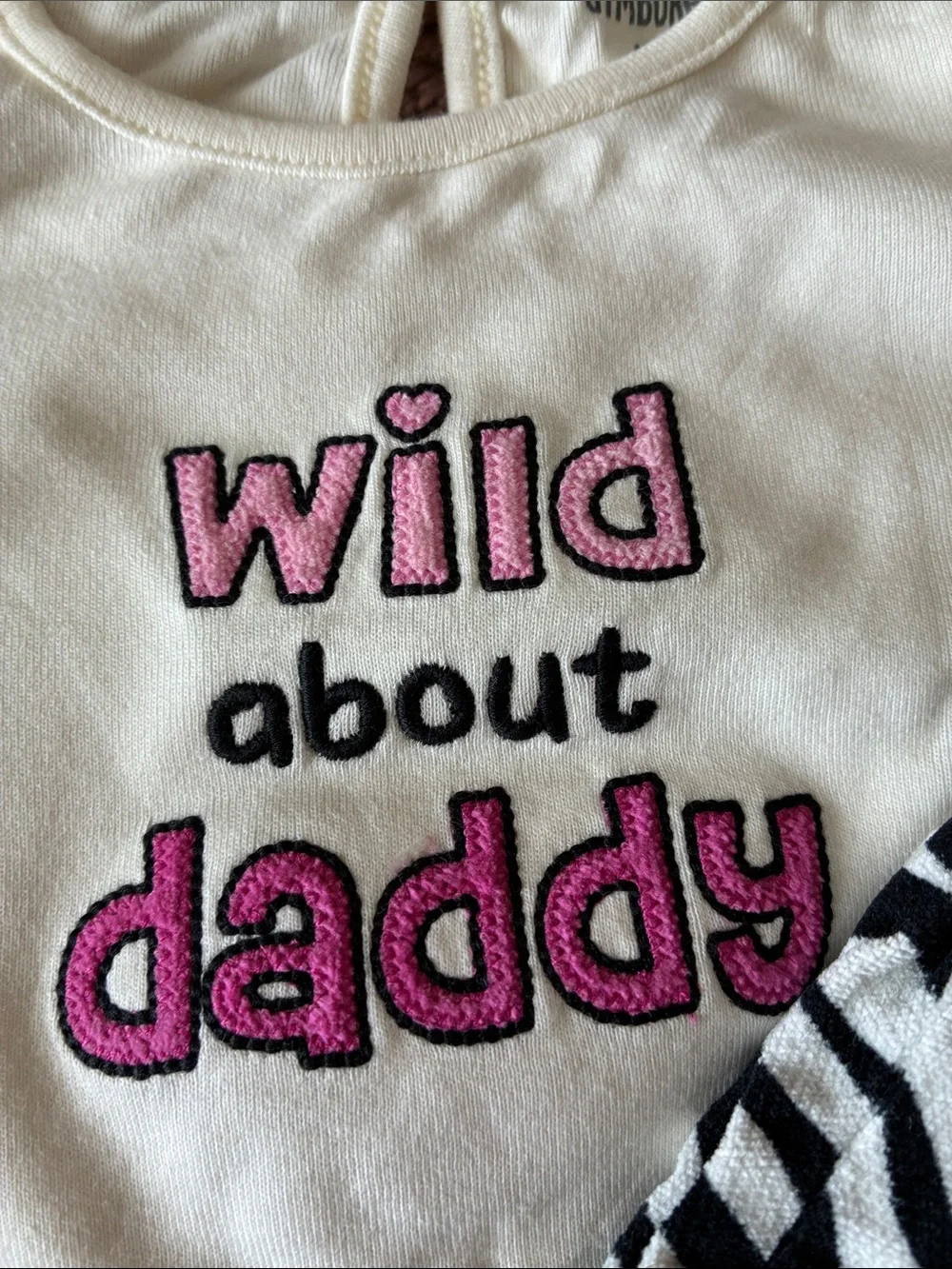 Gymboree Wild One Black & White Zebra Pants, Top, Socks, Hair Set